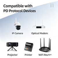 Emulator Decoy Trigger PD Multi Protokol USB-C ke DC 5.5x2.5mm Barrel Jack 9V 12V 15V 20V 3A untuk Laptop Router Modem Proyektor