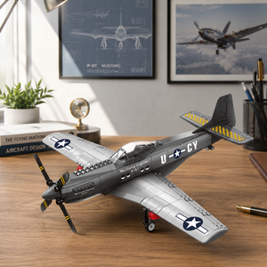 Série de jouets de construction P-51 <span class=keywords><strong>Mustang</strong></span> Fighter Aircraft pour les importateurs en gros, les magasins de cadeaux et les détaillants de jouets éducatifs - Product Image 6