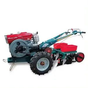 Haichuan Farm Multi Purpose with Plough Rotavator Corn Wheat Planter Hand Walking Tractors Two Wheels