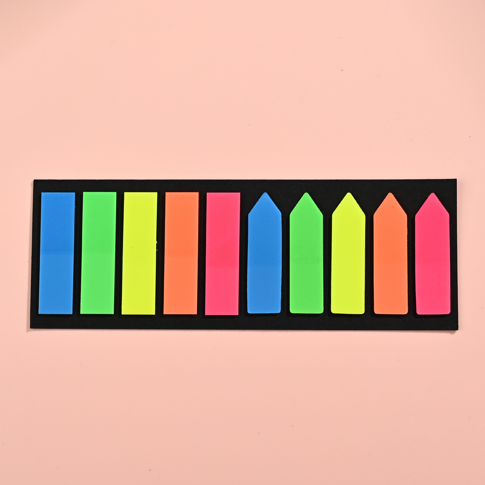 Fluorescent color 10 pointed heads + flat head