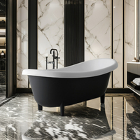 Baignoire de Luxe en Résine Gemei, Moderne, Européenne, Durable, Autoportante, en Pierre Artificielle, pour Villa et Hôtel, Sur Mesure