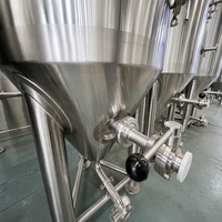 Fermenteur conique isobare à double enveloppe en acier inoxydable 50L/100L/200L pour la production de bière et la transformation des boissons et du vin