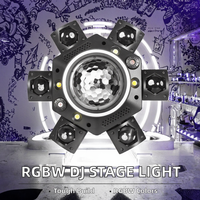 Luz Láser LED RGBW DMX512 para Efectos de Haz de Cabeza Móvil Cuerpo de Hierro y Vidrio para DJ Club Nocturno Efecto de Patrones Verde Azul Blanco Rojo