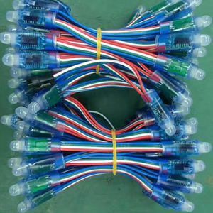 Vanfun 12mm ws2811 không thấm nước RGB kỹ thuật số Bullet Strings đầy đủ màu sắc <span class=keywords><strong>LED</strong></span> Pixel ánh sáng mô-đun phát ra màu xanh lá cây CCT màu xanh DC12V IP67 - Product Image 5