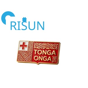 Imán de nevera y pin de solapa con mapa de la bandera de <span class=keywords><strong>Nueva</strong></span> Zelanda y Tonga (Oceania) esmaltado, personalizado, al por mayor, para regalo de recuerdo - Product Image 3