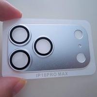 Protection d'objectif de caméra en verre trempé intégré en métal mat, protection complète de l'objectif du téléphone pour iPhone 18 Pro Max