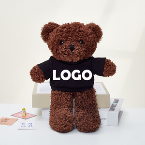 Bán Buôn Giá Rẻ Giá Quà Tặng Khuyến Mãi Dễ Thương Thú Nhồi Bông Gấu Sang Trọng Biểu Tượng Tùy Chỉnh Sang Trọng Gấu Bông Với Áo Sơ Mi Màu Đen - Product Image 3