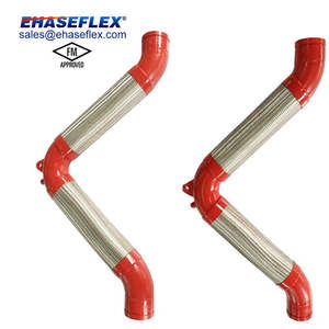 Conector flexible de movimiento multidireccional de bucle de fuego V-Flex de acero inoxidable aprobado por FM para válvulas de tuberías - Product Image 1