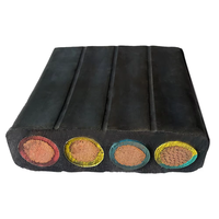 Câble de pompe immergée pour puits profond en PVC/caoutchouc plat résistant à l'eau, 3/4 conducteurs, 6 mm2, 10 mm2, 16 mm2