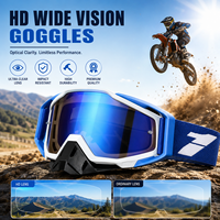 Pare-brise de moto tout-terrain, lunettes de cyclisme anti-poussière, lunettes de ski transfrontalières, pare-brise de moto
