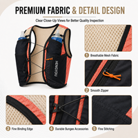 Gilet de course à pied personnalisable et respirant pour femme, avec poche d'hydratation réglable, idéal pour l'ultra-marathon, le jogging et le cyclisme