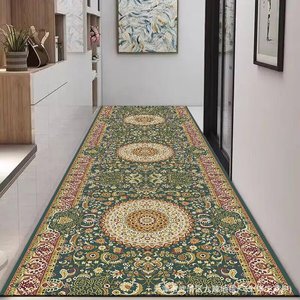 Alfombra de pasillo marroquí de la fábrica de alfombras Jiuzhen, con diseño geométrico, resistente a las manchas, lavable con agua, de terciopelo cristalino. - Product Image 4