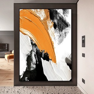 Pintura al Óleo Abstracta Moderna y Ecológica, Hecha a Mano y Personalizada, para Decoración de Pared de Sala de Estar, sobre Lienzo, SC-20251019-1, Personalizable - Product Image 4
