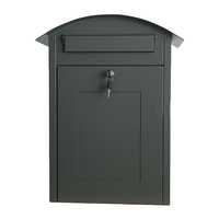 Boîte à colis intelligente moderne avec fonctions intelligentes, système de livraison extérieur noir pour une gestion sécurisée des colis