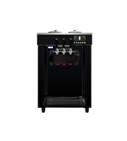 Nouvelle machine à glace roulée commerciale GSE, 3 saveurs, 21-28L/H, fabrication instantanée, compresseur GREE/GMCC, garantie 3 ans