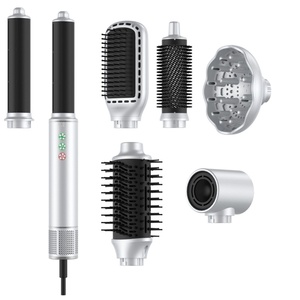 Negative Ion Detachable <b>7</b> in 1 Hair Dryer Styler Hot Air Hair Dryer for Straightening Curling Drying Multifunctional Styling - Product Image 3