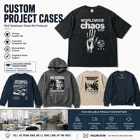 T-shirt graphique personnalisé en coton épais 260 GSM 100 % coton pour homme, coupe ample, impression sérigraphique, vêtements streetwear, fabrication OEM, faible MOQ