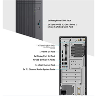 Nueva Computadora de Escritorio ASUS Dawn 6X de Cuatro Núcleos, Económica, para Oficina en Casa y Aprendizaje, con I3-14100, 8GB de RAM, 512G SSD, Enchufe Estadounidense