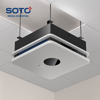 Penjernih Udara SOTO XD dengan Filter HEPA, Lampu UV Germisida & Filter Karbon Aktif - Portabel untuk Penggunaan di Rumah Sakit dan Rumah, Dikendalikan melalui Aplikasi