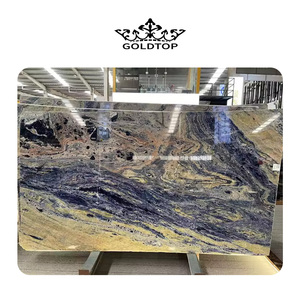 GOLDTOP OEM/ODM lujo piedra Natural Brasil azul granito losa Azul Bahía para azulejo encimera de cocina - Product Image 6