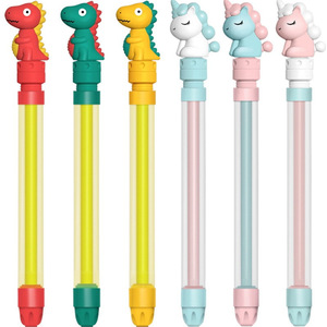 Pistolet à eau extractible pour enfants, dessin animé transparent, 36.6Cm, pour jouer sur la plage, jouet pour enfants - Product Image 2