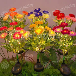 Outdoor <b>Ground</b> Stake Flower <b>Lights</b> <b>For</b> Garden Path And Night Landscape Decoration - Product Image 1