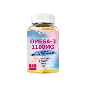 Integratore di Acidi Grassi <span class=keywords><strong>Omega</strong></span> 3 in Gommose a Marchio Privato, Supporto per Funzioni Cerebrali e Articolari, Caramelle Gommose <span class=keywords><strong>Omega</strong></span> 3 per la Salute Generale con EPA e DHA - Product Image 1