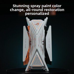 Rog Genesis Custom Case 701 Suede Panel <span class=keywords><strong>de</strong></span> luz blanca Aleación <span class=keywords><strong>de</strong></span> aluminio Co-Branded Computadora <span class=keywords><strong>de</strong></span> escritorio ATX Full Tower Side Stock - Product Image 3