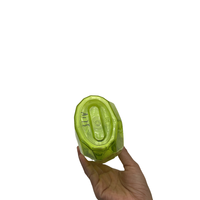 Bouteille en plastique PET transparente verte de 500 ml, forme unique, avec pompe, pour soins de la peau, shampoing et gel douche