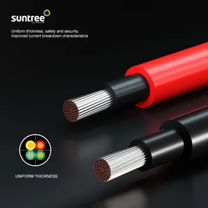 Solar panel cable DC 1500v cable TUV tinned copper XLPE insulated multi core 4/6/10/16 mm cable