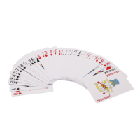 Jeu de cartes de poker et dés personnalisés en tissu français avec motif de cartes à jouer, finition lin noir plaqué, pour couple, Grand Maître