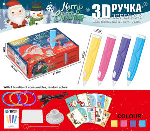 Fournitures de noël décoration cadeaux enfant créatif bricolage Graffiti <span class=keywords><strong>peinture</strong></span> jouets artisanat <span class=keywords><strong>Kit</strong></span> 3D dessin stylo père noël bonhomme de neige motif - Product Image 2