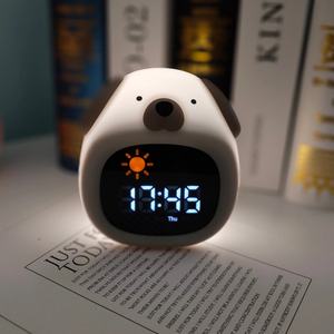 Entrenador de Sueño Digital para Niños con Cargador USB, Reloj Despertador Doble LCD Moderno para Mesa o Escritorio, Lámpara Nocturna Decorativa para el Hogar, Bonito para Niños - Product Image 4