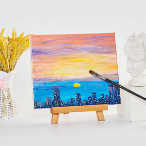 SINOARTOEMミニウッドイーゼルディスプレイキッズテーブルイーゼル28cm高さテーブルイーゼルスタンドアーティスト用 - Product Image 3