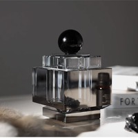 Pot de rangement en cristal gravé géométrique carré fait main Sinyore, écologique, décoration haut de gamme, ornements de luxe en cristal pour hôtel
