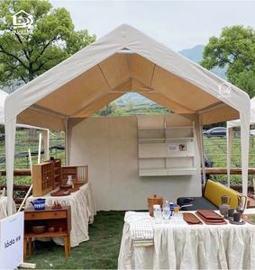 Tente de stationnement pour abri de voiture de <span class=keywords><strong>garage</strong></span> portable extérieur avec parois latérales amovibles et portes à glissière enroulables - Product Image 6