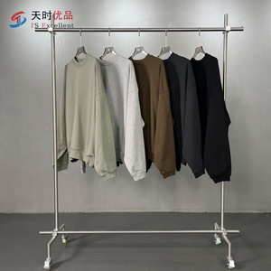 เสื้อสเวตเชิ้ตโอเวอร์ไซส์ผ้าฝ้าย 100% แบบมีฮู้ด ปักลาย มีกระเป๋าซ่อนด้านข้าง  สำหรับฤดูใบไม้ร่วงและฤดูหนาว  รุ่นใหม่  ใส่ได้ทั้งชายและหญิง  ขายส่ง - Product Image 1