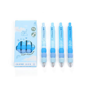 Cartoon Soft EVA Grip 0.5mm Gel <b>Pens</b> Student Stationery <b>Pen</b> Student Supplies Carbon Black Click Gel Ink <b>Pen</b> - Product Image 1