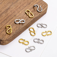 Acier inoxydable PVD plaqué or 18 carats résistant à la couleur M/S fermoir bracelet à bricoler soi-même collier connecteur de bobine fait à la main résultats de bijoux à bricoler soi-même