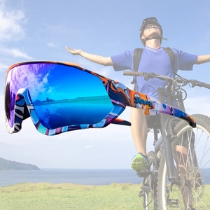 <span class=keywords><strong>Kapvoe</strong></span> hommes femmes cyclisme lunettes de soleil vtt vélo lunettes polarisées cyclisme lunettes sport randonnée équitation lunettes - Product Image 3