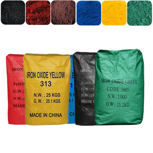 Nhà sản xuất bê tông sắc tố Fe2O3 sắc tố sắt Oxit đỏ vàng đen bột cho xi măng gạch lát - Product Image 1