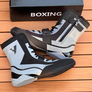 Chaussures <span class=keywords><strong>de</strong></span> combat <span class=keywords><strong>de</strong></span> lutte et <span class=keywords><strong>de</strong></span> <span class=keywords><strong>boxe</strong></span> pour hommes à tige haute avec fermeture éclair, 21 cm, entraînement <span class=keywords><strong>de</strong></span> combat Sanda, chaussures d'hiver, OEM ODM, chaussures personnalisées - Product Image 4