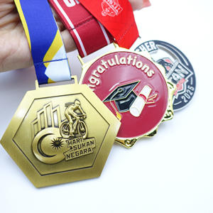 कस्टम आकार स्मारक ट्रायथलॉन सॉफ्टबॉल बेसबॉल कराटे क्विस्टेरियन हैंडबॉल पदक खेल धातु साइकिलिंग स्वर्ण पदक - Product Image 1