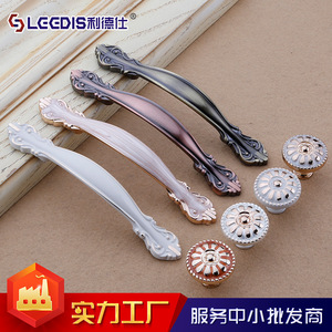 European Style Zinc Alloy <b>Cabinet</b> Handle Model 2078 For Drawer Furniture Hardware Durable Bar Shape - Product Image 4