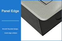 Home Use Slide Cover Socket Eingebaute Desktop-Steckdose mit USB EU UK US-Standard für Büro konferenz tisch möbel