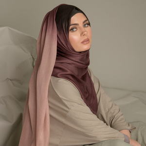 2025 Ombre Hijabs Premium Women's Scarf Gradient Color Floral Modal <b>Shawl</b> Breathable 180*90CM for Muslim <b>Ladies</b> - Product Image 3