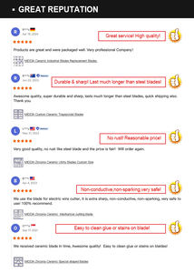 Промышленный керамический нож MIDDIA с трапециевидным лезвием, сменное лезвие для промышленного использования, для сварки - Product Image 6