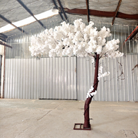 Arbre de cerisier artificiel de 2,5 m (250 cm) pour décoration de mariage en intérieur, arche de fleurs de cerisier rose bionique, auvent