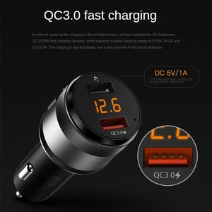 C57 QC3.0 Nhanh Chóng Sạc Xe Mp3 Máy Nghe Nhạc-U Đĩa Âm Nhạc & Điện Áp Phát Hiện FM Transmitter - Product Image 3