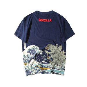 Camiseta de Cuello Redondo, Estilo Hip Hop, Talla Grande para Hombre, Manga Corta, 100% Algodón Jersey, Estampado por Transferencia, Transpirable, con Logotipo Frontal - Product Image 1